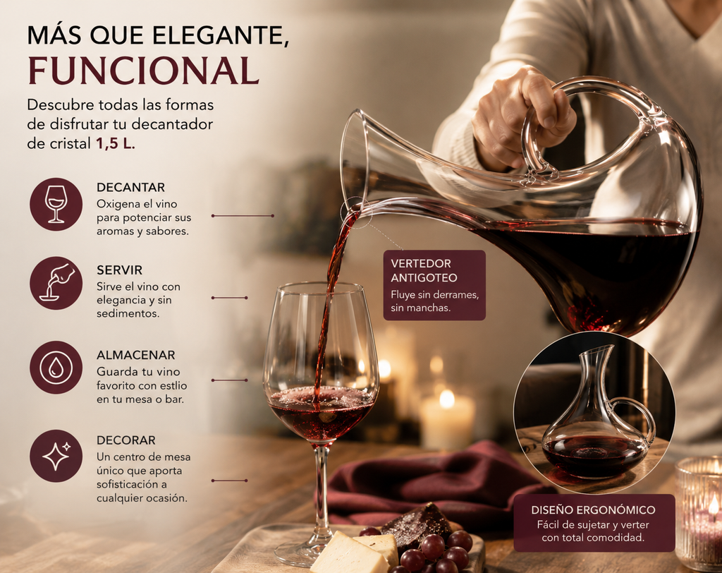 Decantador de vinos